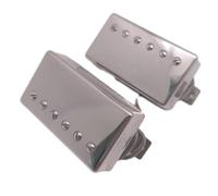 Classic 57 Guitar Humbucker Pickups Set 50/50mm Bridge/Neck Pickups 2C for Gibson Les Paul Style Guitar Accessoires (Chrome)