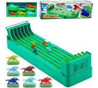 Classic 6-Horse Racing Table Game - Portable Battery-Powered Desktop Derby for Family Parties and Adult Entertainment, Fun Electric Horse Race Decision Game for Home and Office