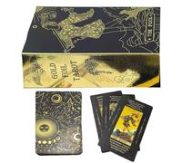 Classic 78-Piece Russian Tarot Card Set, Adorable Intuitive Oracle Deck, Divination Game for Family Gathering, Mystic Entertainment, Beginners and Experts, 2.76x4.72 inches