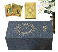 Classic 78-Piece Russian Tarot Card Set, Adorable Intuitive Oracle Deck, Divination Game for Family Gathering, Mystic Entertainment, Beginners and Experts, 2.76x4.72 inches