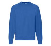 Classic 80 20 Raglan Sweatshirt Fruit Of The Loom Royal XL