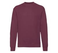 Classic 80 20 Set-in Sweatshirt Fruit Of The Loom Burgundy M