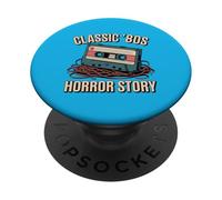 Classic 80s Horror Story Cassette PopSockets Adhesive PopGrip