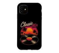 Classic 80's Retro Sunset Vinyl Record Synthwave Vibes Art Case for iPhone 11