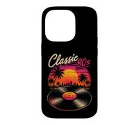 Classic 80's Retro Sunset Vinyl Record Synthwave Vibes Art Case for iPhone 14 Pro