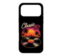 Classic 80's Retro Sunset Vinyl Record Synthwave Vibes Art Case for iPhone 17 Pro Max