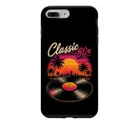 Classic 80's Retro Sunset Vinyl Record Synthwave Vibes Art Case for iPhone 7 Plus/8 Plus
