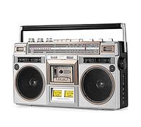 Classic 80s Style Retro Boombox CD Tape Player, Retro Bluetooth Cassette Player With Fm And Dab+ Radio, USB Recording, Cassette Recorder For Family Gathering Travel
