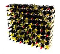 Classic 90 Bottle Pine Wood and galvanised Metal Wine Rack Kit