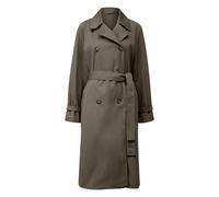 Classic A-Line Trench Coat with Tailored Collar and Belt for Women COMMA Vert XS