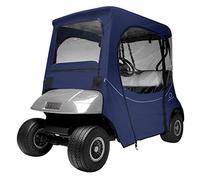 Classic Accessories Fairway Golf Cart FadeSafe Enclosure For E-Z-Go, Short Roof, Navy