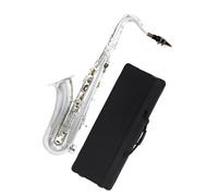 Classic accessories for tenor saxophone in B flat bronze red and silver optional professional woodwind instrument Beginner Saxophone(Silver)