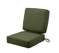 Classic Accessories Montlake FadeSafe Patio Cushion Combo, 23" w x 23" d (seat), 21" w x 20" h (back), Heather Fern