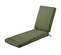 Classic Accessories Montlake Water-Resistant 72 x 21 x 3 Inch Outdoor Chaise Lounge Cushion, Patio Furniture Cushion, Heather Fern Green