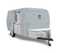 Classic Accessories Over Drive PermaPRO Molded Fiberglass Travel Trailer Cover, Fits up to 8' - 10' RVs, RV Cover, Camper Cover, Travel Trailer Cover