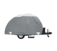 Classic Accessories Over Drive PolyPRO3 Deluxe Teardrop Trailer Cover, Fits 8'-10'L Trailers, RV Cover, Camper Cover, Travel Trailer Cover