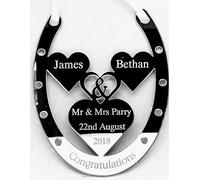 Classic Accessories Personalised Wedding Day Gift Horse Shoe Hand Made design3c