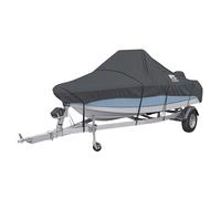 Classic Accessories StormPro Dark Grey Heavy-Duty Center Console Boat Cover, 14-16' L x 90" W, Marine Grade Fabric, Water-Resistant, Fits V-Hull Runabouts OutBoards and I/O