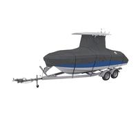 Classic Accessories StormPro Dark Grey Heavy-Duty T-Top Boat Cover, Fits boats 16 Foot - 18.5 Foot L x 98 Inch W, Marine Grade Fabric, Water-Resistant, Trailerable