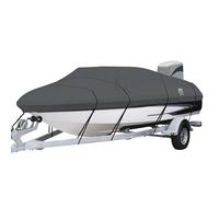Classic Accessories StormPro Heavy Duty Boat Cover, Charcoal, Fits 17' - 19' L x 102" W