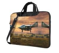 Classic Aircraft Fighter Jets Laptop Bag Briefcase Pad Notebook Compartment Elegant Business Bag Separate Office