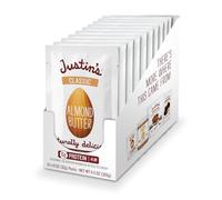 Classic Almond Butter Squeeze Packs by Justin's, Only Two Ingredients, Gluten-free, Non-GMO, Keto-friendly Responsibly Sourced, Pack of 10 (1.15oz each)