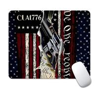 Classic American Flag 1776 We The People Mouse Mat Portable Mouse Pads Non-Slip Mousepads For Pc Laptop Work 25X30Cm