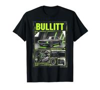 Classic American Muscle Bullitt Car Graphic halftones Value Graphic T-Shirt