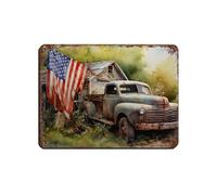 Classic American Pickup Truck Retro Poster Metal Tin Sign Chic Art Retro Iron Painting Bar People Cave Cafe Family Garage Poster Wall Decoration 12x16inch(30x40cm)