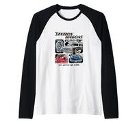 Classic American Station Wagon,Estate Wagon,Oldtimer,Vintage Raglan Baseball Tee