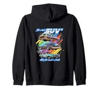 Classic american station wagon,Estate wagon,Oldtimer,vintage Zip Hoodie