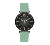 Classic Analog Watch: Easy to Read Soft Band Watch | Women's Medical Bracelet with Second Hand, Lightweight and Breathable Strap for Nurses, Students and Doctors, verde, Consulte la descripción, See