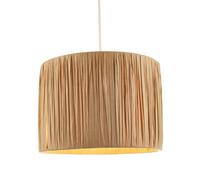 Happy Homewares Classic and Vintage Brown Folded and Tapered Paper Pendant Lamp Shade