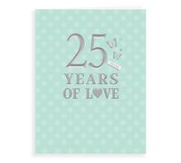 Classic Anniversary Card Silver - 8 x 6 inches - Avant Garde Studios
