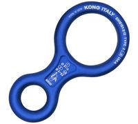 Classic anodized aluminum descender Kong 8 Bleu TU