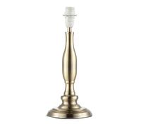 Classic Antique Brass Table Lamp Base with Curvy Metal Stem Design by Happy H...