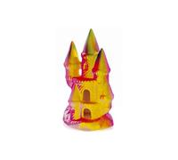 CLASSIC Aquatics Fluorescent 105 x 80 x 175mm Castle Aquarium Ornament Hand-Painted Non-Toxic Resin Decoration for Freshwater Aquariums