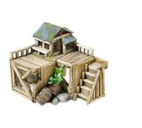 CLASSIC PETBLIS Wooden House/Plants Ornament 17cm, 100 g