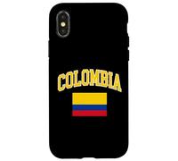 Classic Arched Colombia Typography And Flag Case for iPhone X/XS