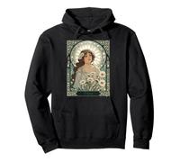 Classic Art Nouveau Daisy Pullover Hoodie