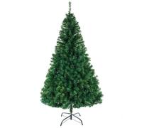 Classic Artificial Christmas Tree Realistic Green Branches Xmas Tree with Legs for Indoor Outdoor Holiday Decoration (7FT)