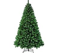 Classic Artificial Realistic Natural Branches Pine Christmas Tree Xmas Green-Unlit 4FT, 5FT, 6FT,7FT,7.5FT (7ft (210cm))