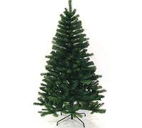 Classic Artificial Realistic Natural Branches Pine Christmas Tree Xmas Green-Unlit 4FT, 5FT, 6FT,7FT (Green, 4ft with metal stand)