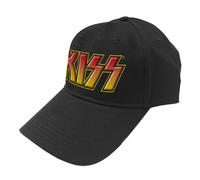 Classic Band Logo Snapback Baseball Cap Kiss Black One Size