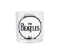 Classic Band Logo Tumbler Glass Beatles White One Size
