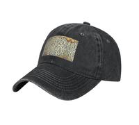 Classic Baseball Cap Trucker Low Profile Hat Golf Dad Hat Adjustable with Mesh Panels for Daily Sports Print Labyrinth Treasure Map Black