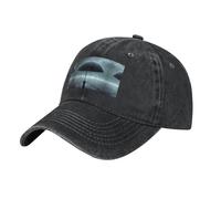 Classic Baseball Cap Trucker Low Profile Hat Golf Dad Hat Adjustable with Mesh Panels for Men Women Print Black Umbrella in The rain