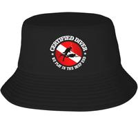 Classic Baseball Cap Unisex Style Custom Certified Diver Scuba Diving Beach Bucket Hat Men Women Unisex Summer Fisherman Cap Gift