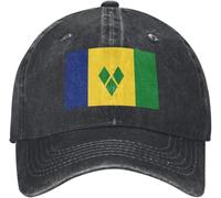 Classic Baseball Cap Unisex Style Custom Punk Cotton Flag of Saint Vincent The Grenadines Baseball Cap for Men Women Adjustable Dad Hat Sports Gift