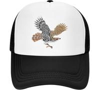 Classic Baseball Caps Falconry Austringer Hawk Trucker Hats Red Tailed Japanese Style Tattoo Mesh Net Baseball Cap Snapback Hip Hop Hat for Men Women Gift Cool